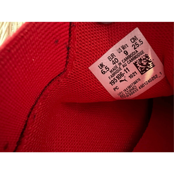 Puma Enzo 2 Uncaged 195106-11 Running Shoe Sneakers sz 9 Low Top Red‎ - Picture 9 of 10